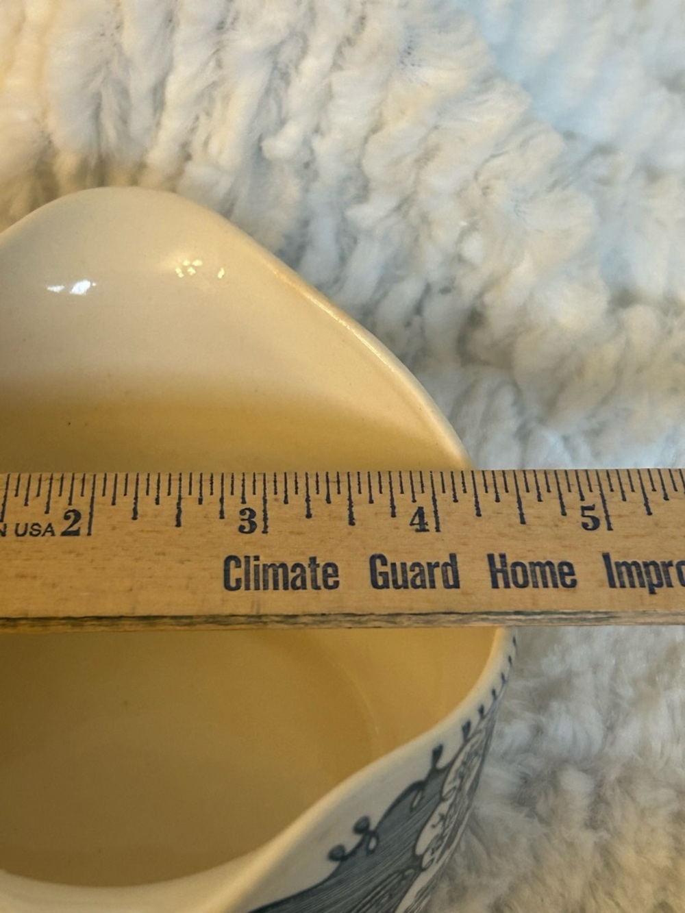 Royal Currier and Ives Blue Gravy Boat - Picture 8 of 8